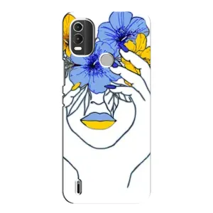 Чехол на Nokia C21 Plus Украинский дизайн (Украинка на всю голову)