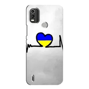 Силиконовый Чехол на Nokia C21 Plus (Я-Украина) (Украинская кардиограмма)