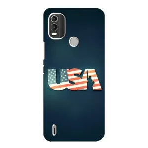 Чехол Флаг USA для Nokia C21 Plus (USA)
