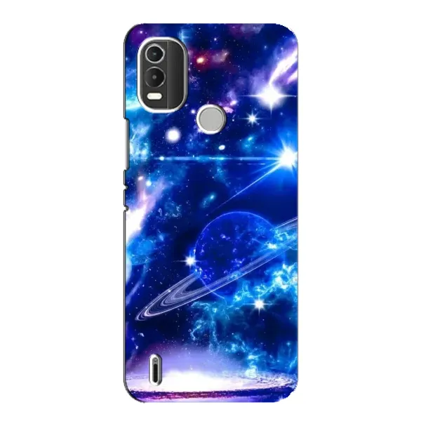 Чехол с рисунком «Яркий космос» для Nokia C21 Plus