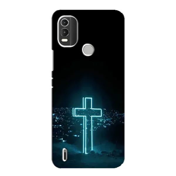 Чехол с рисунком «Яркий Крест» для Nokia C21 Plus