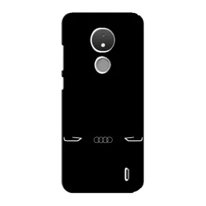 Силиконовый бампер с картинкой машины на Nokia C21 (Силует Audi)