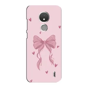 Чохол банти для Nokia C21 (Бант на рожевому)