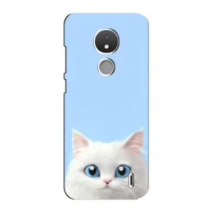 Чехол на тематику: Коты для Nokia C21 (Белый кот)