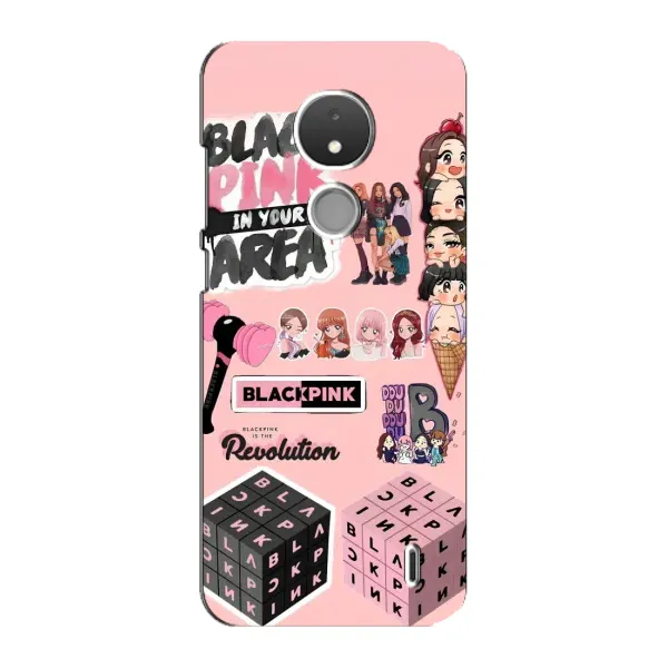 Чехол с рисунком «BLACK PINK коллаж» для Nokia C21