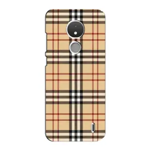 Чехол с рисунком «Burberry стиль» для Nokia C21