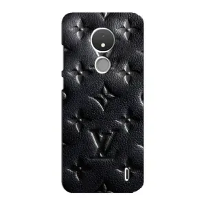 Текстурний Чохол Louis Vuitton для Нокіа С21 (Чорний ЛВ)