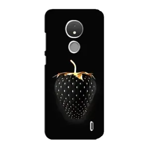 Чохол з зображенням смачної їжі для Nokia C21 (Чорна полуниця)