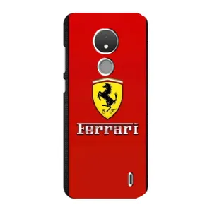 Силиконовый бампер с картинкой машины на Nokia C21 (Ferrari Logo)