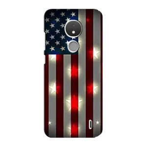 Чехол Флаг USA для Nokia C21 (Флаг США 2)