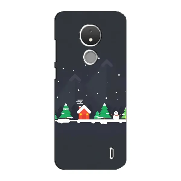 Чехол с рисунком «Город зимний» для Nokia C21