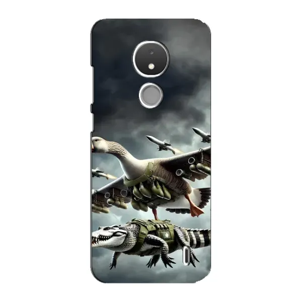 Чехол с рисунком «Гусини и крокодило» для Nokia C21 Чехол с рисунком «Гусини и крокодило» для Nokia C21