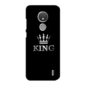 Чехол (Корона на чёрном фоне) для Нокиа С21 (KING)