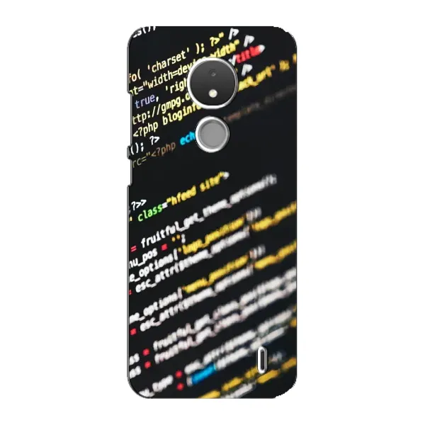 Чехол с рисунком «Код» для Nokia C21