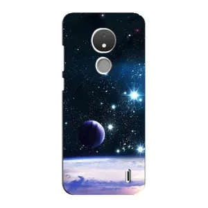 Чехол (ТПУ) с планетами на Nokia C21 (Космический вид)