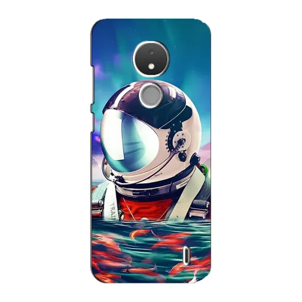 Чехол с рисунком «Космонавт в воде» для Nokia C21 Чехол с рисунком «Космонавт в воде» для Nokia C21