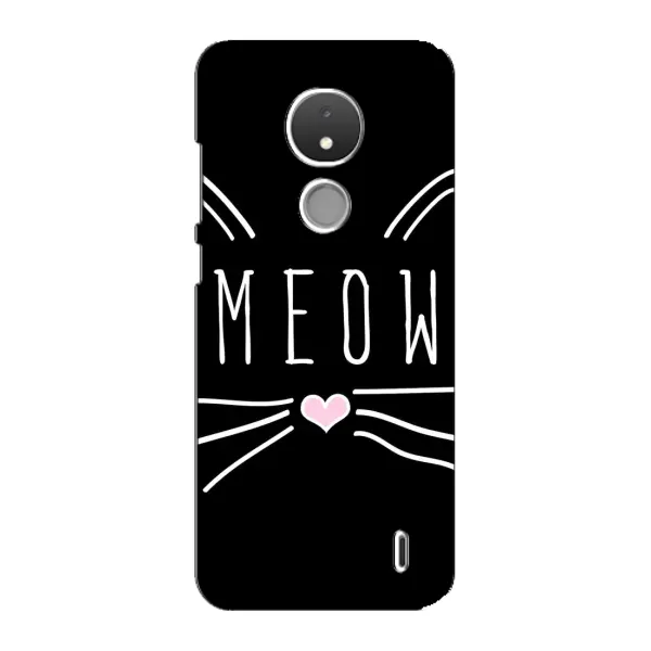Чехол с рисунком «КОТИК MEOW» для Nokia C21 Чехол с рисунком «КОТИК MEOW» для Nokia C21