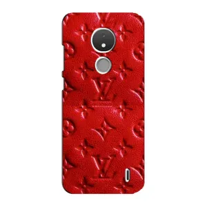 Текстурний Чохол Louis Vuitton для Нокіа С21 (Червоний ЛВ)