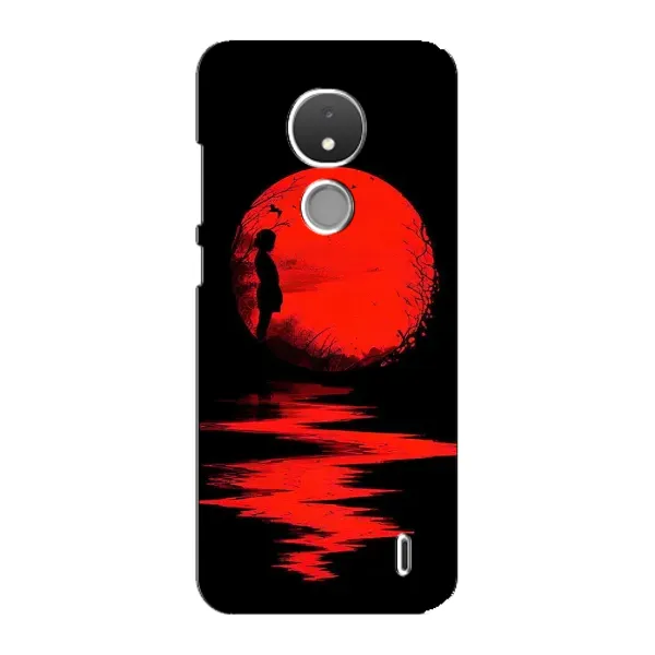 Чехол с рисунком «Красный Закат» для Nokia C21