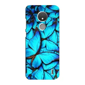 Силиконовый бампер с картинкой животных для Nokia C21 (Крылья бабочек)