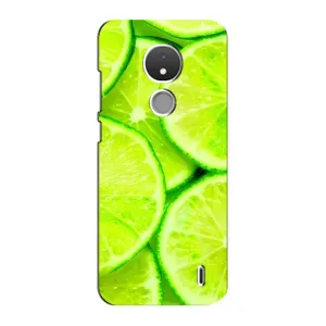 Чохол з зображенням смачної їжі для Nokia C21 (Лайм)