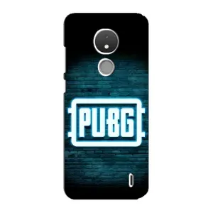 Чехол (TPU) с картинкой "Лого Пабг" на Нокиа С21 (Лого PUBG)