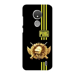 Чехол (TPU) с картинкой "Лого Пабг" на Нокиа С21 (Лого PUPG)
