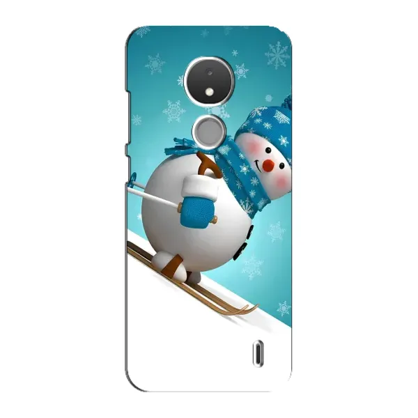 Чехол с рисунком «Лыжник» для Nokia C21