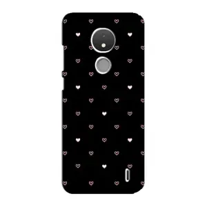 Чехлы с тематикой "Маленькие Сердечки" на Nokia C21 (Маленькие сердечки)