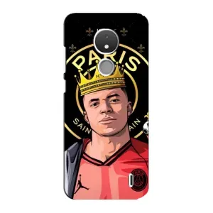 Чехол (TPU) с Футболистом на Nokia C21 (Mbappe King)