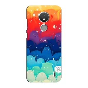Силиконовый чехол с котиком для Nokia C21 (Mew)