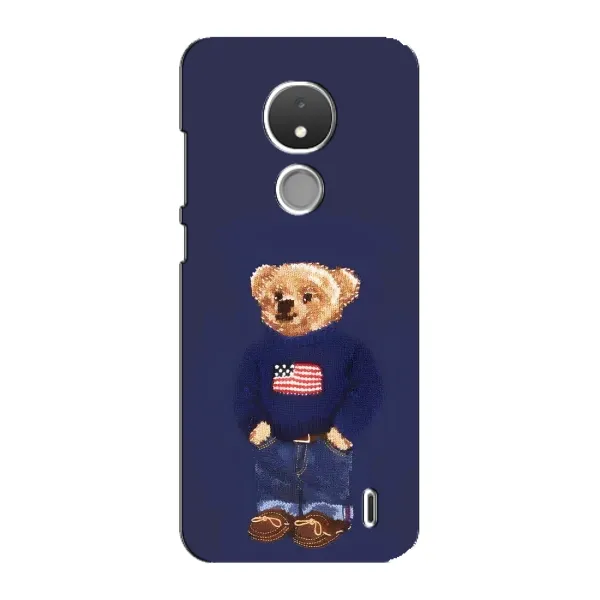 Чехол с рисунком «Мишка USA» для Nokia C21