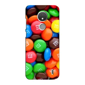 Чохол з зображенням смачної їжі для Nokia C21 (Різнокольорові M&M'S)