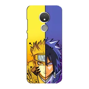 Купить Чехлы на телефон с принтом Anime для Nokia C21 (Naruto Vs Sasuke)