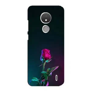 Чехлы с принтом Розочки для Nokia C21 (Ночная роза)