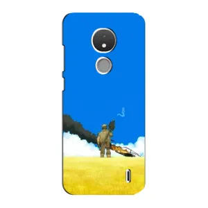 Чехлы на военную тематику для Nokia C21 (Попадание)