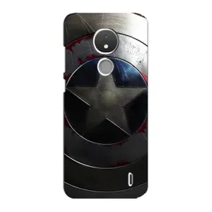 Чехол с Щитом Капитана Америки на Nokia C21 (Ретро Щит Капитана)