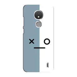 Чохли (ТПУ) (смішні стікери) для Nokia C21 (Сіро-білий)