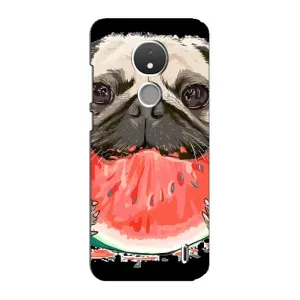 Чехол (ТПУ) Милые собачки для Nokia C21 (Смешной Мопс)