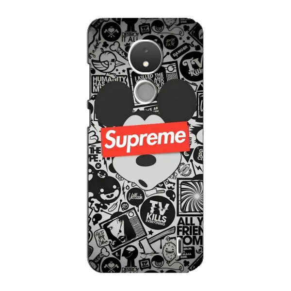 Чехол с рисунком «Supreme Маус» для Nokia C21 Чехол с рисунком «Supreme Маус» для Nokia C21
