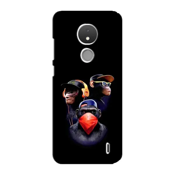 Чехол с рисунком «Три обезьяны» для Nokia C21