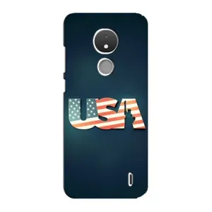 Чехол Флаг USA для Nokia C21 (USA)