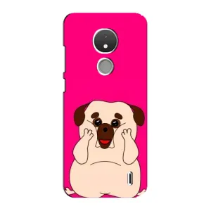 Чехол (ТПУ) Милые собачки для Nokia C21 (Веселый Мопсик)