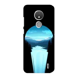 Летний Чехол на Nokia C21 (Синий Водопад)
