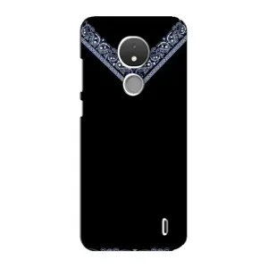 Силиконовый Чехол на Nokia C21 (Воротник вышиванки)