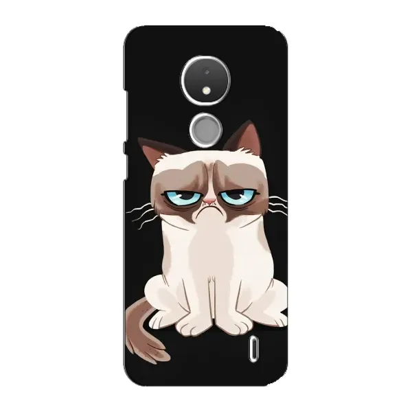 Чехол с рисунком «Взгляд кота» для Nokia C21 Чехол с рисунком «Взгляд кота» для Nokia C21