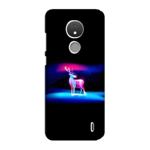 Силиконовый бампер с картинкой животных для Nokia C21 (Яркий олень)