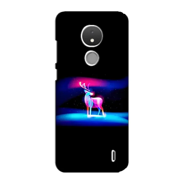 Чехол с рисунком «Яркий олень» для Nokia C21 Чехол с рисунком «Яркий олень» для Nokia C21