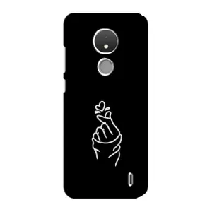 Чехлы (Знак сердечка) на Nokia C21 (Знак Сердечка)