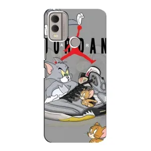 Силиконовый Чехол Nike Air Jordan на Нокиа С22 (Air Jordan)